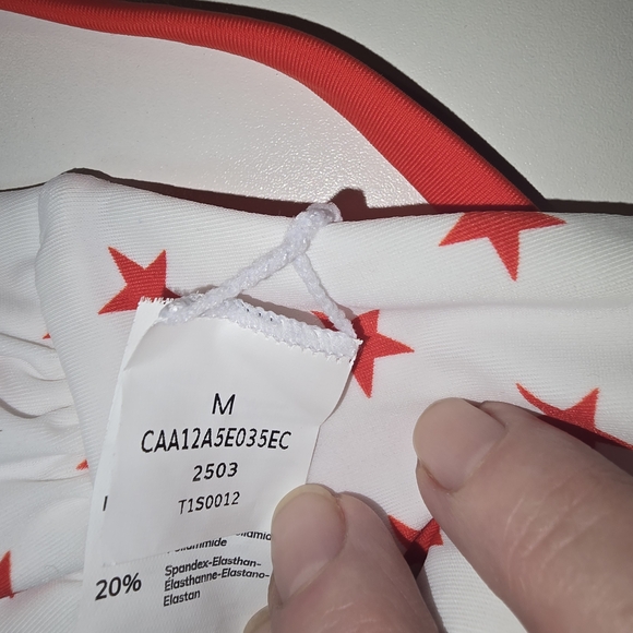 Cupshe Red Star and Blue Stripe Swimwear - Picture 6 of 7